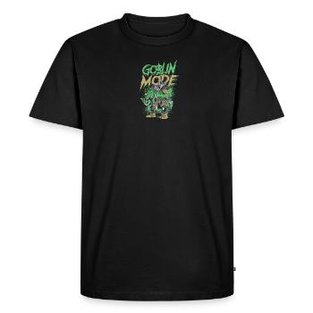 Goblin Mode - horror halloween - Men's Premium Organic T-Shirt - black - Front - Nico (187cm)