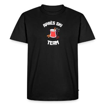 Après Ski Team - Men's Premium Organic T-Shirt - black - Front - Nico (187cm)