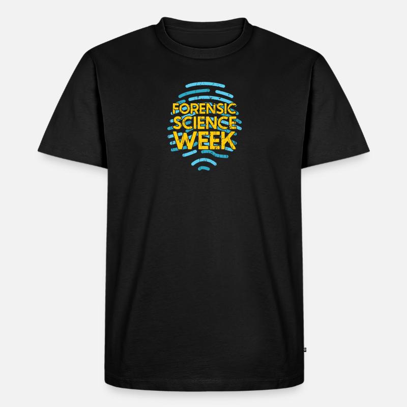 Forensische Woche - Forensik - Männer Premium Bio T-Shirt - Schwarz