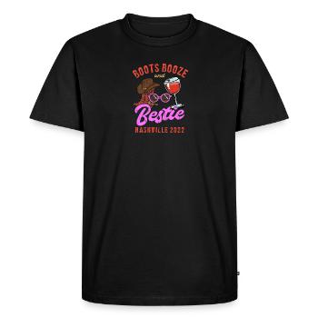 The garbage guy The world's a mess without me - - Men's Premium Organic T-Shirt - black - Front - Nico (187cm)