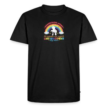 Homeschool Moms are fabulous and magical like - Men's Premium Organic T-Shirt - black - Front - Nico (187cm)
