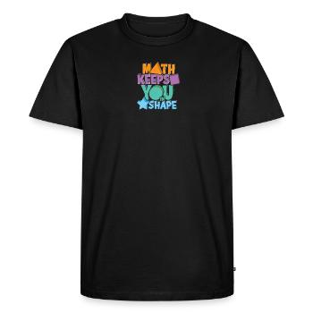 Les mathématiques vous gardent en forme - éducation - T-shirt Premium bio Homme - noir - Devant - Nico (187cm)