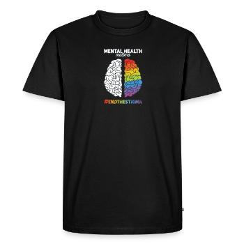Mental Health Matters #endthestigma - mental - Men's Premium Organic T-Shirt - black - Front - Nico (187cm)