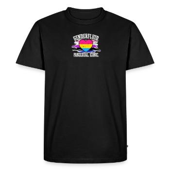 Juste faire le clown - amoureux de la magie - T-shirt Premium bio Homme - noir - Devant - Nico (187cm)