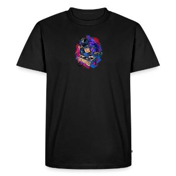 Astronaut DJ - astronaut - Men's Premium Organic T-Shirt - black - Front - Nico (187cm)