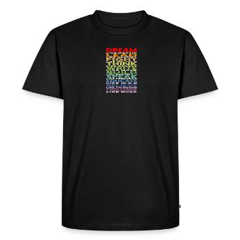 Rêver comme martin Diriger comme Harriet Combattez comme - T-shirt Premium bio Homme - noir - Devant - Nico (187cm)