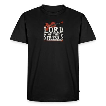 Lord of the strings - fiddle - Men's Premium Organic T-Shirt - black - Front - Nico (187cm)