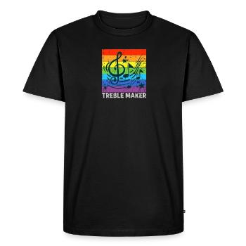 Treble Maker - musicien - T-shirt Premium bio Homme - noir - Devant - Nico (187cm)