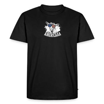 Americaaa - animal de tonte - T-shirt Premium bio Homme - noir - Devant - Nico (187cm)