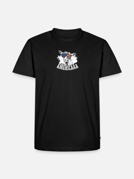 Americaaa - animal de tonte - T-shirt Premium bio Homme - noir