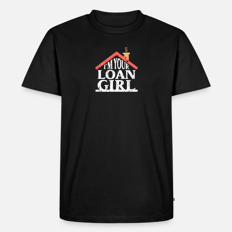 Ich bin dein Kreditmädchen - Startseite - Männer Premium Bio T-Shirt - Schwarz