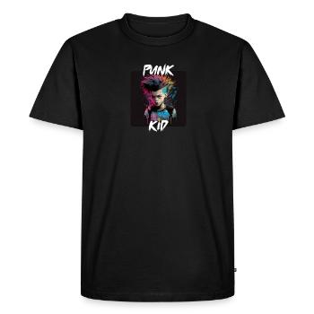 Graffiti Style - Cool Punk Child 1 - Men's Premium Organic T-Shirt - black - Front - Nico (187cm)