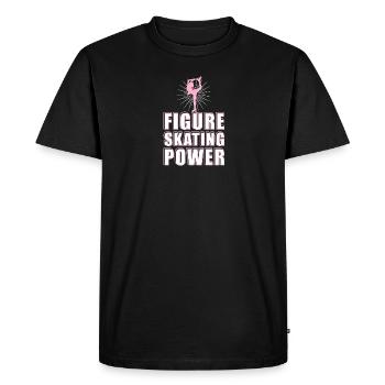 Ice skating Word game Figure skating - Men's Premium Organic T-Shirt - black - Front - Nico (187cm)