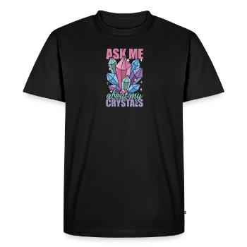 Maître Reiki Chakra Spirituel Holistique - T-shirt Premium bio Homme - noir - Devant - Nico (187cm)