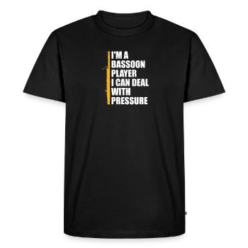 Bassoon player Bassoonist marching band - Men's Premium Organic T-Shirt - black - Front - Nico (187cm)