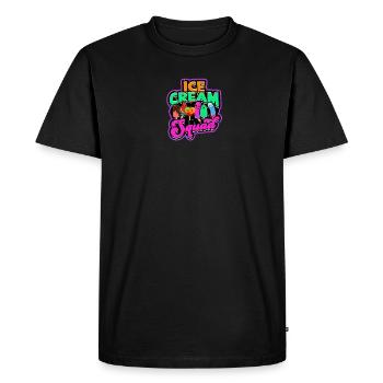 Ice Cream Squad - ice cream - Men's Premium Organic T-Shirt - black - Front - Nico (187cm)