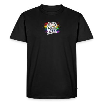Every short girl needs a tall girlfriend - LGBTQ - Men's Premium Organic T-Shirt - black - Front - Nico (187cm)