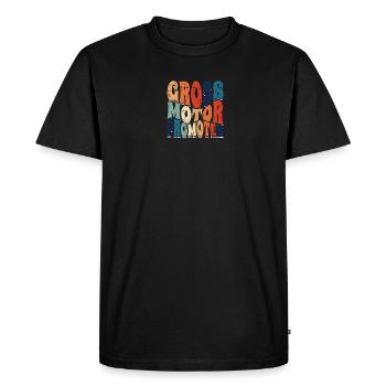 Promoteur de motricité globale - thérapeute pédiatrique - T-shirt Premium bio Homme - noir - Devant - Nico (187cm)