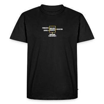 Nuclear Energy Radiation Nuclear Power Engineer - Men's Premium Organic T-Shirt - black - Front - Nico (187cm)
