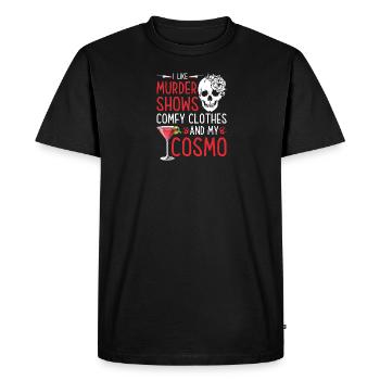 Murder Shows and Comfy Clothes and Cosmo True - Men's Premium Organic T-Shirt - black - Front - Nico (187cm)
