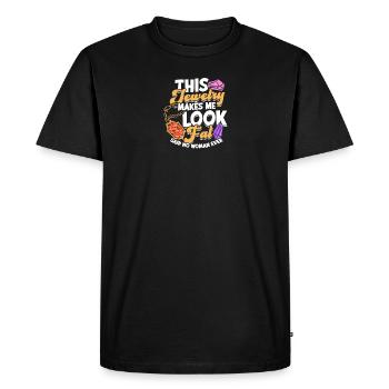 This jewelry makes me look fat Said no woman ever - Men's Premium Organic T-Shirt - black - Front - Nico (187cm)