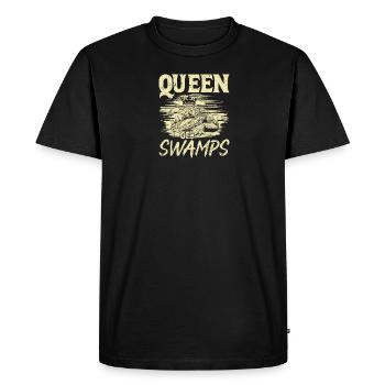Chasse aux alligators Reine des marais Chasseur d’alligators - T-shirt Premium bio Homme - noir - Devant - Nico (187cm)