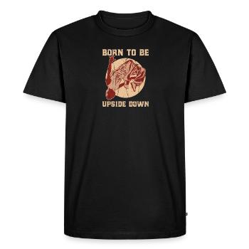 Born to be upside down - Acrobatics - Men's Premium Organic T-Shirt - black - Front - Nico (187cm)