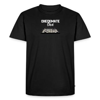 Checkmate chic - Échecs - T-shirt Premium bio Homme - noir - Devant - Nico (187cm)