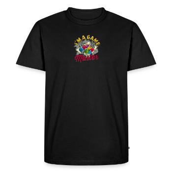 Ich bin ein Spielleiter - Brettspiele - Männer Premium Bio T-Shirt - Schwarz - Vorne - Nico (187cm)