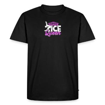 Ice Queen - Patinage sur glace - T-shirt Premium bio Homme - noir - Devant - Nico (187cm)