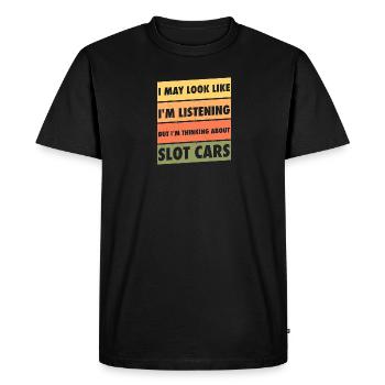RC Car Slot Racing Slot Car Racing Slot Auto - Men's Premium Organic T-Shirt - black - Front - Nico (187cm)