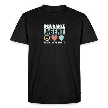 Insurance Agent Appraiser Insurance Broker - Men's Premium Organic T-Shirt - black - Front - Nico (187cm)