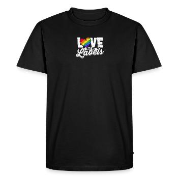 Love Has No Labels - Equality - Men's Premium Organic T-Shirt - black - Front - Nico (187cm)
