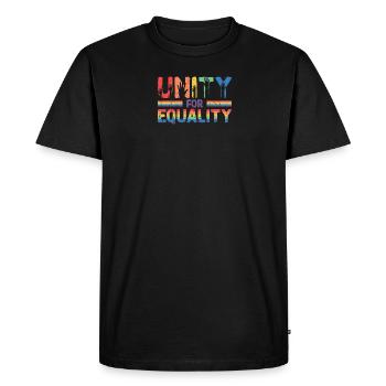 Unity for Equality - Equality - Men's Premium Organic T-Shirt - black - Front - Nico (187cm)