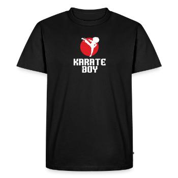 KARATE BOY | Karate - Men's Premium Organic T-Shirt - black - Front - Nico (187cm)
