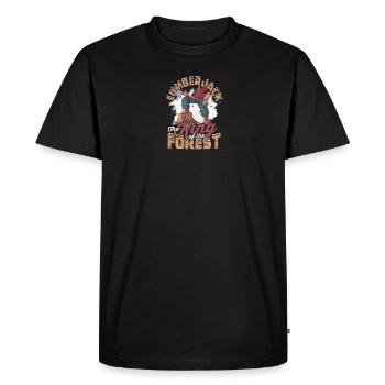 Lumberjack - the king of the forest - Lumberjack - Men's Premium Organic T-Shirt - black - Front - Nico (187cm)