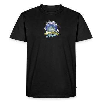 Gardien d’aquarium - Aquarium - T-shirt Premium bio Homme - noir - Devant - Nico (187cm)
