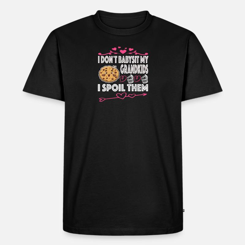 Oma Omi Großmutter Geschenkidee - Männer Premium Bio T-Shirt - Schwarz