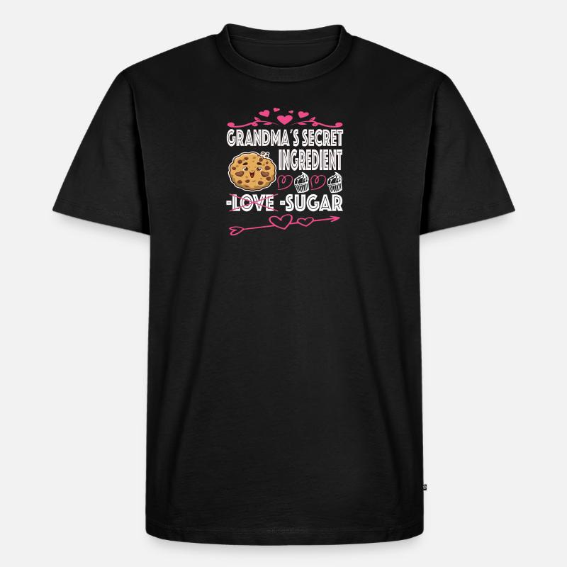 Oma Omi Großmutter Geschenkidee - Männer Premium Bio T-Shirt - Schwarz