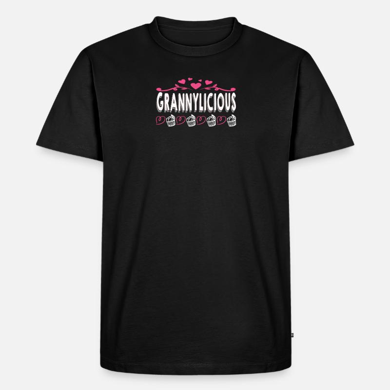 Oma Omi Großmutter Geschenkidee - Männer Premium Bio T-Shirt - Schwarz