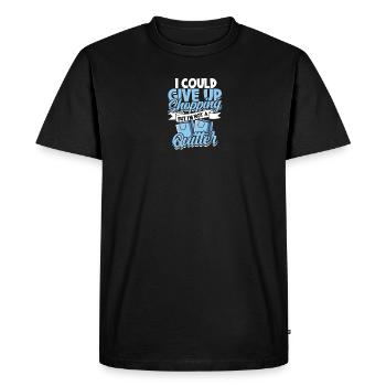 Je pourrais abandonner le shopping, mais je ne suis pas un quittant - - T-shirt Premium bio Homme - noir - Devant - Nico (187cm)