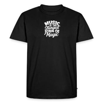 Music is the strongest form of magic - Music - Men's Premium Organic T-Shirt - black - Front - Nico (187cm)