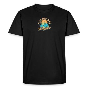 Cosmic Ray of Sunshine - Space - Men's Premium Organic T-Shirt - black - Front - Nico (187cm)