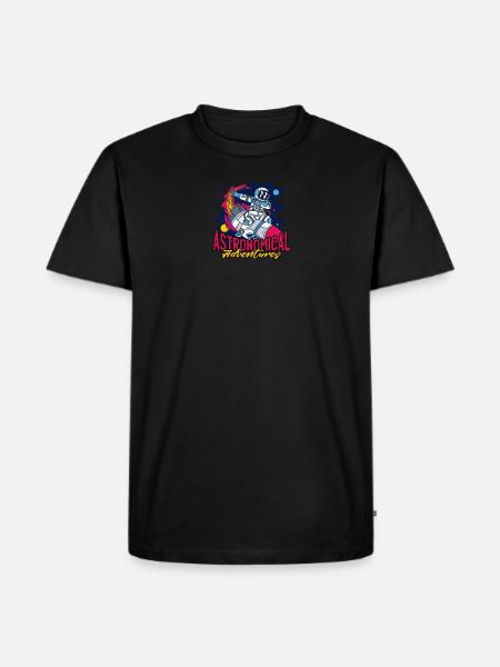 Astronomiske eventyr - rummet - Herre Premium økologisk T-shirt - sort
