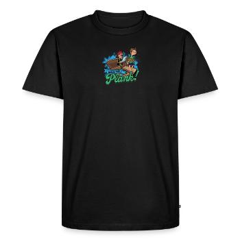 Walk the plank! - Pirate - Men's Premium Organic T-Shirt - black - Front - Nico (187cm)