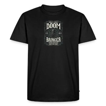 Cthulhu Worlds Finest Doom Bringer, Cosmic Horror - Männer Premium Bio T-Shirt - Schwarz - Vorne - Nico (187cm)