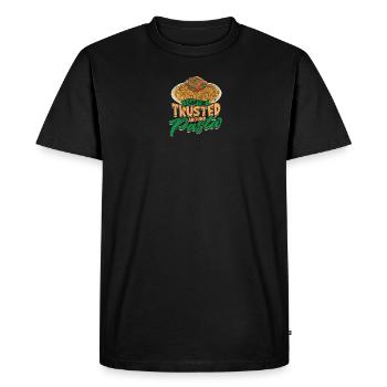 I can't be trusted around pasta - Pasta - Men's Premium Organic T-Shirt - black - Front - Nico (187cm)