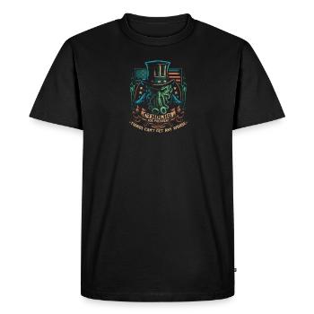Cthulhu pour le président, élection 2024 horreur cosmique - T-shirt Premium bio Homme - noir - Devant - Nico (187cm)