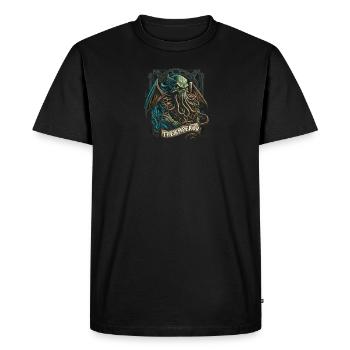Carte de Tarot de Cthulhu, L’Empereur, Horreur Cosmique - T-shirt Premium bio Homme - noir - Devant - Nico (187cm)