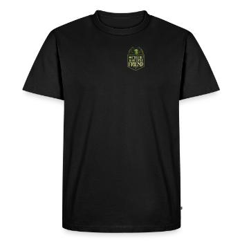 Cthulhu Fake Pocket, Horreur Cosmique Mignon Kawaii - T-shirt Premium bio Homme - noir - Devant - Nico (187cm)